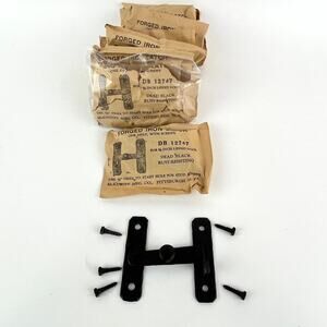 McKinney Forged Iron Cabinet Door Latch Black USA 11 Count